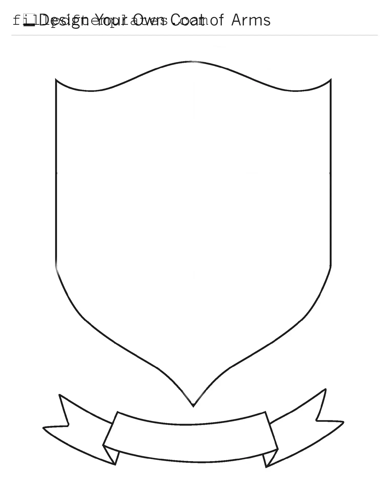 Fill a Valid Coat Of Arms Template
