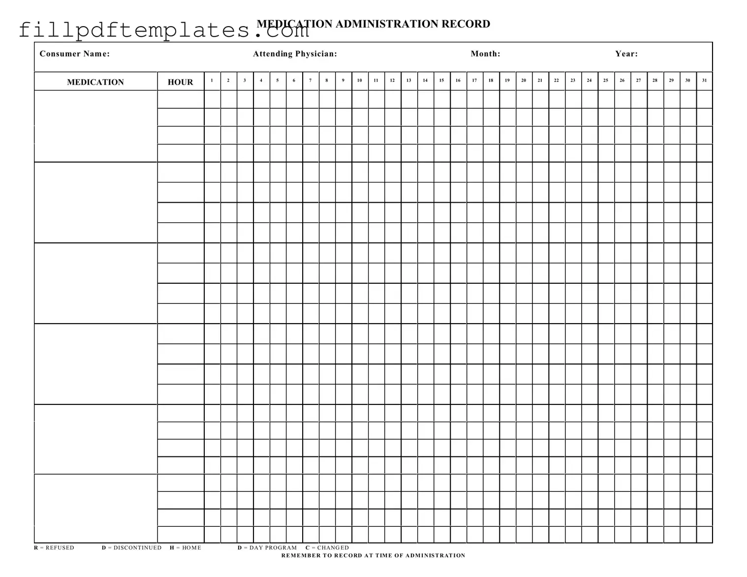 Fill a Valid Medication Administration Record Sheet Template