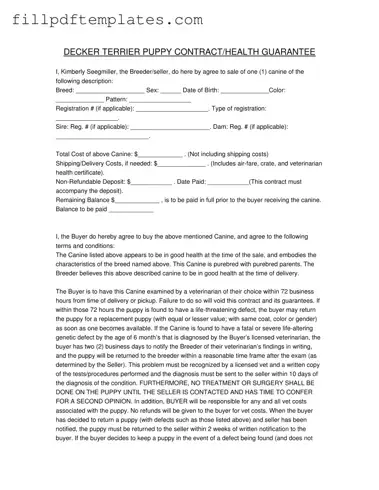 Fill a Valid Health Guarantee Template