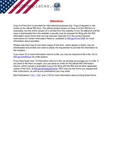 Fill a Valid IRS 1099-MISC Template