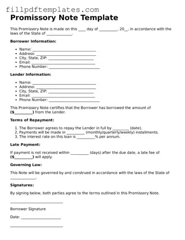 Valid Promissory Note Form