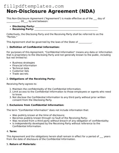 Valid Non-disclosure Agreement Form