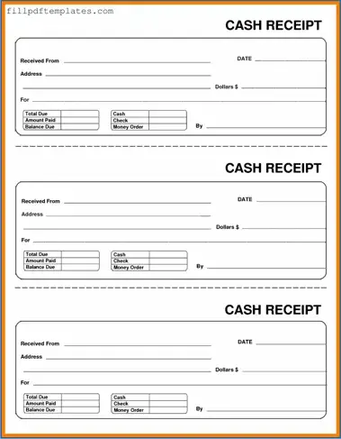 Fill a Valid Cash Receipt Template