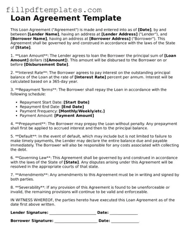 Valid Loan Agreement Form